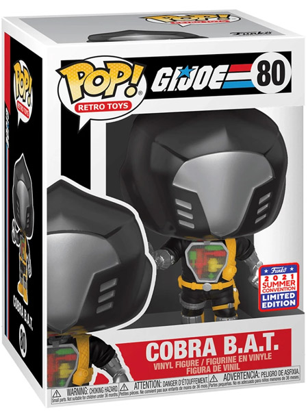 Funko POP #80 G.I. Joe Cobra B.A.T. Exclusive Figure